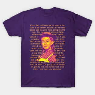 Anne of Green Gables Portrait and Quote T-Shirt